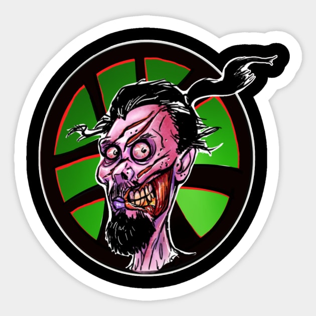 Zombe Dr Strange Sticker by Biomek